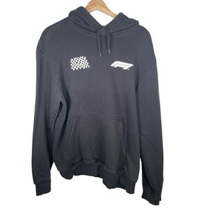 H&M x F1 Men's large black Hoodie